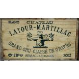 Twelve bottles of Chateau Latour-Martillac.