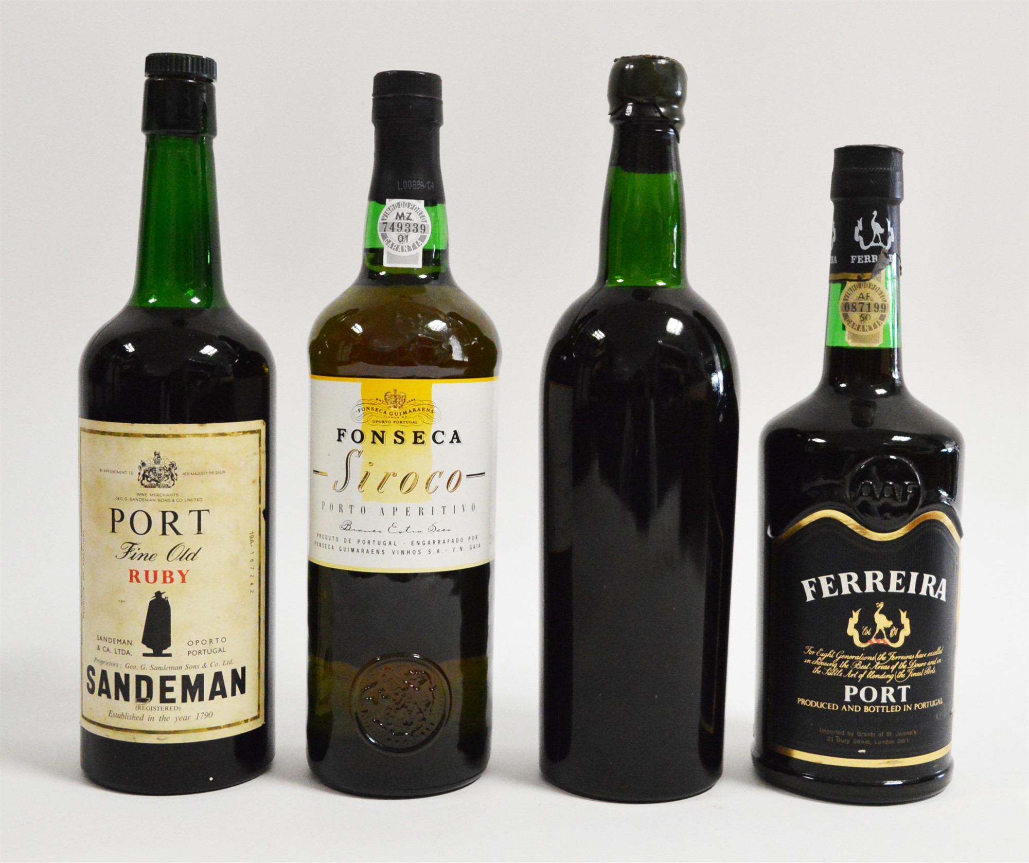 Four bottles of Port