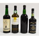 Four bottles of Port