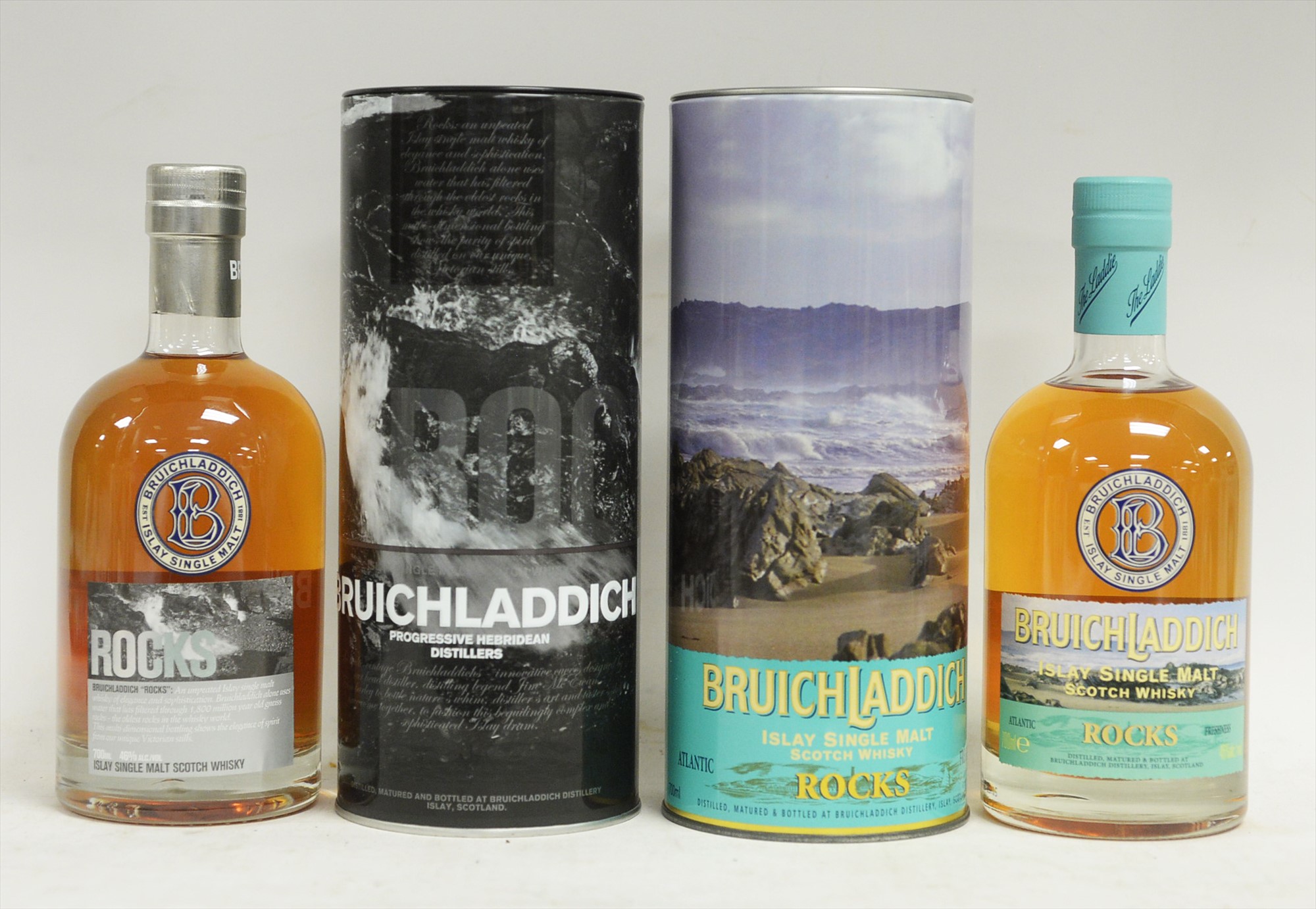 Two bottles of Bruichladdich