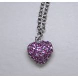 Pink sapphire pendant