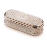 Silver snuff box