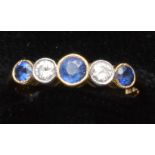 Sapphire and diamond ring