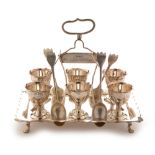 Silver cruet set