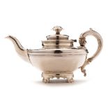 Victorian silver teapot