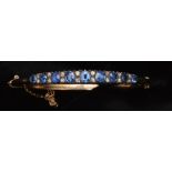 Sapphire and diamond bangle