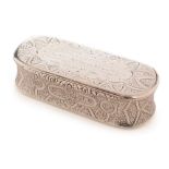 Silver snuff box