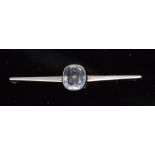 Sapphire bar brooch