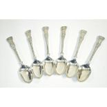 Six Victorian silver tablespoons