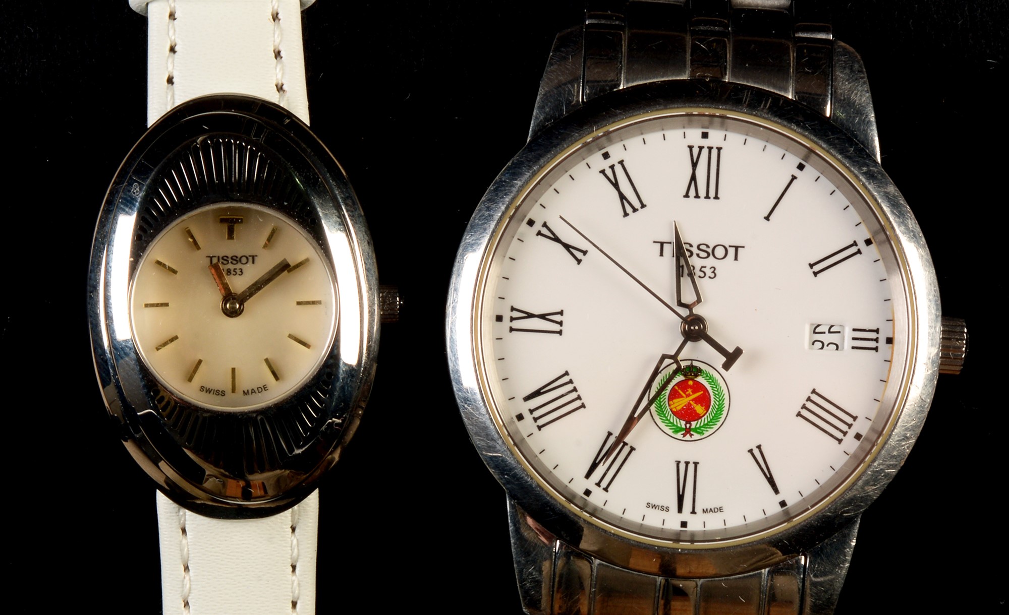 Gent's Tissot 1853; and Tissot 1853 flower watch.