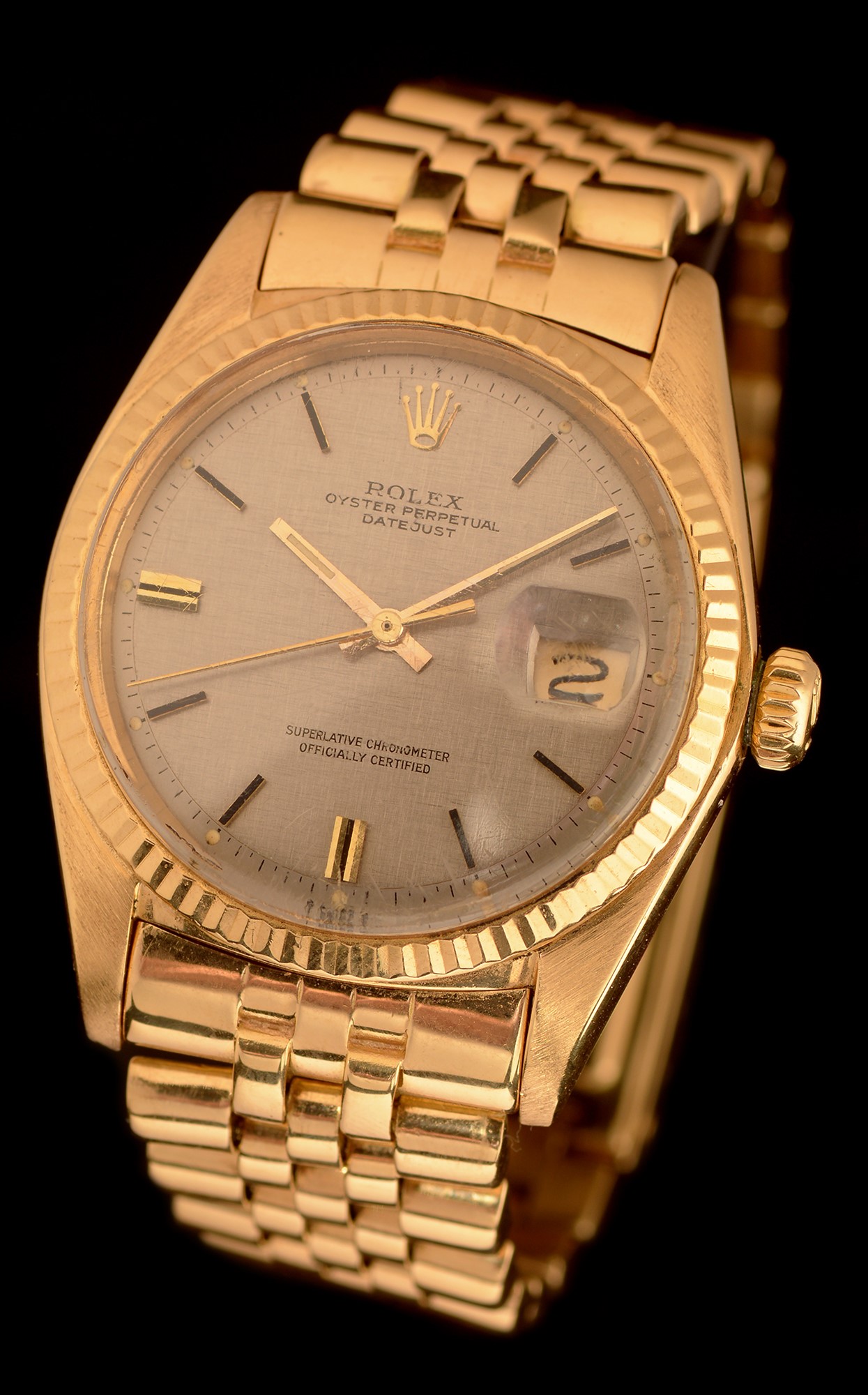 Rolex Datejust: 18ct yellow gold datejust