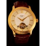 Rotary: a gentleman's stainless steel and gilt automatic wristwatch,