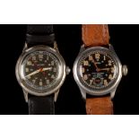 Two Rotary military style watches.