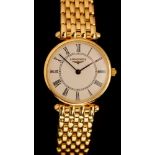 Longines Agassiz: An 18ct yellow gold lady's wristwatch