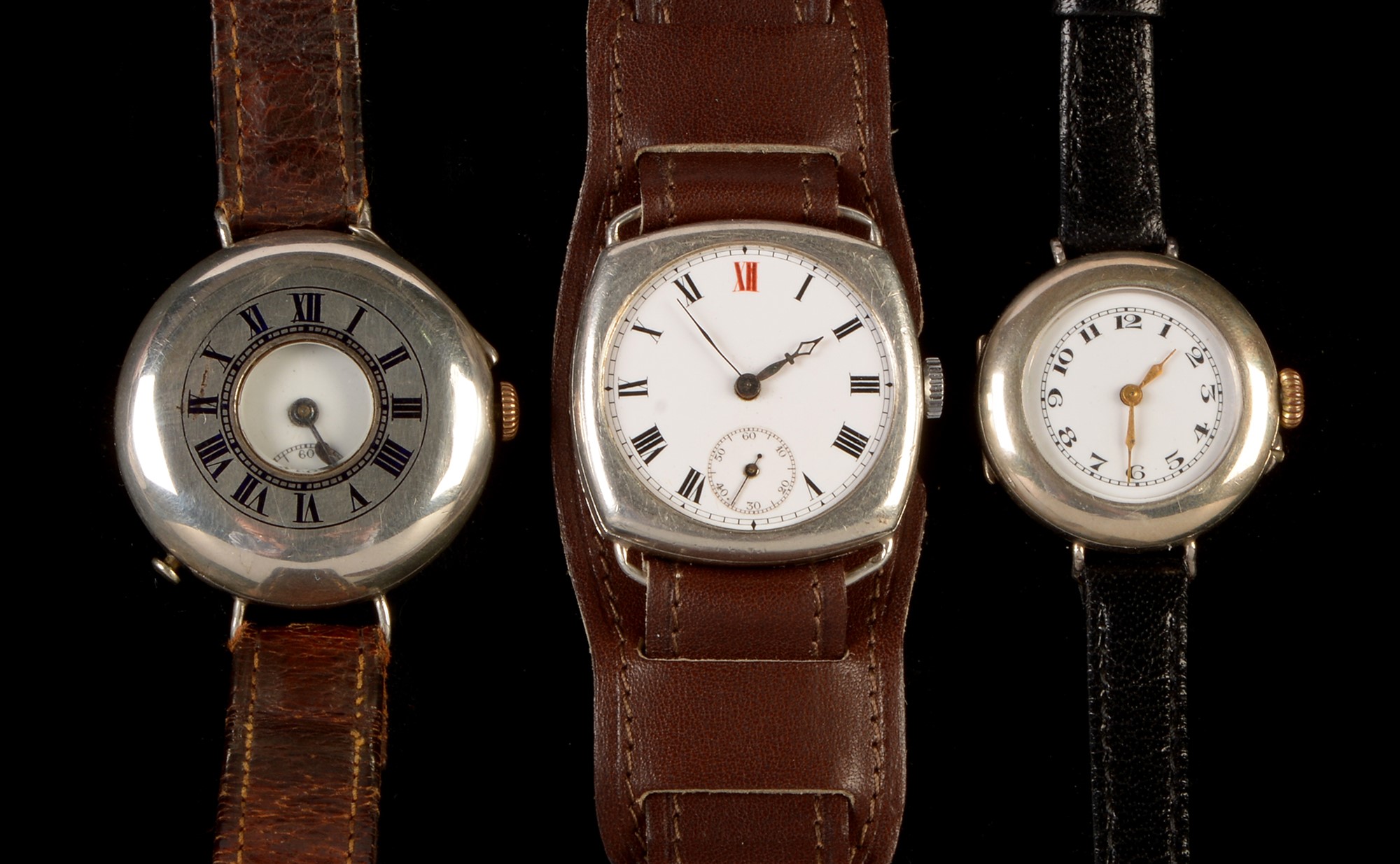 Two gent's and one lady's wristwatch.