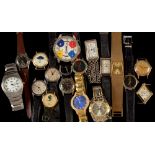 Five vintage watches; and a selection of fashion/imitation watches.