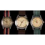 Three vintage watches.