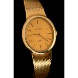 Eterna: A lady's 9ct gold quartz wristwatch