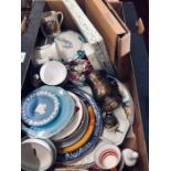 A box of decorative china