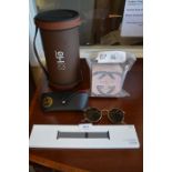Police recovered - new Gucci Bamboo eau de toilette, portable bluetooth speaker, two pairs of