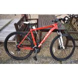 A Fuji Nevada hardtail mountain bike with red frame [bp16]