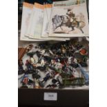 A box of DelPrado military figures, to/w associated magazines