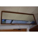 Rectangular wall mirror to/w bedside cabinet (2)