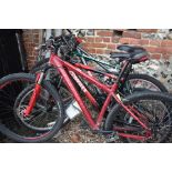 Four various mountain bikes including Carrera, Raleigh and Compass [bp9 bp10 bp15 bp12]