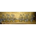 Ten glass Demijohns (10)