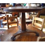 Victorian mahogany pedestal breakfast table