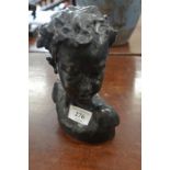 A cold cast bronze bust Bellissa Ltd. Ed. 158/750 by Ron Moll