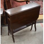 Edwardian mahogany sutherland table on gate leg action supports