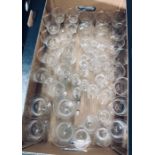 A suite of drinking glasses