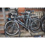 Four various bikes including a Boardman hybrid, B-Twin road bike and two others to/w a bag of
