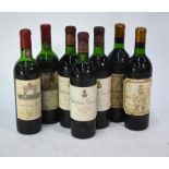 Three bottles of 1970 Chateau Giscours Margaux, Grand Cru Classe, to/w two 1970 Grand Vin de