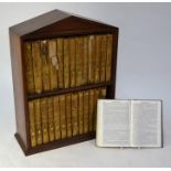 Thackery, W. M.,Works in twenty-seven vols, 1880s/90s, 16vo, fitted in a small mahogany bookcase,