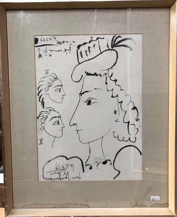 After Pablo Picasso (1881-1973) - 'Portrait fait a l'envers comme ca, Pour Jacqueline', print, 36