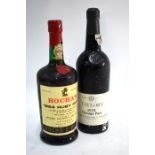 Two bottles of vintage port - Rocha's 1964 Ruby Port (late bottled 1976), Taylor's 1975