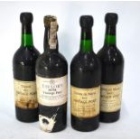 Two bottles of Taylors 1963 vintage port, to/w two bottles of Quinta do Noval  1963 vintage port (