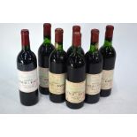 Vintage wines - Six bottles of 1970 Chateau Lynch Bages Grand Cru Classe Pauillac Medoc to/w a