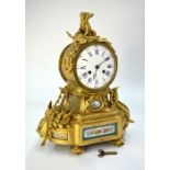 Deniere, Paris, a 19th century French ormolu mantle clock, the 8-day two train movement signed and