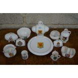 Approximately eighty Goss crested china items - mostly replica vessels (box)