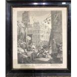 W Hogarth - 'O The Roast Beef of Old England', pub March 6th 1749, 38.5 x 46 cm; 'Beer Street',