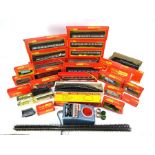 A quantity of assorted boxed Tri-ang Horby 00 gauge model railways including carriages, rolling