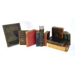 Twelve various volumes, including Simson, Robert, The Elements of Euclid, London 1816, full calf (