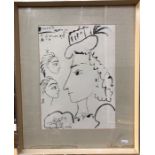 After Pablo Picasso (1881-1973) - 'Portrait fait a l'envers comme ca, Pour Jacqueline', print, 36