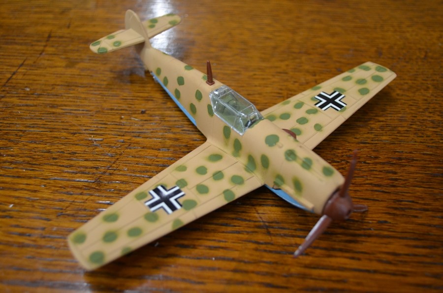 Dinky 726 Messerschmitt Bf 109E, in bubble box to/w Dinky 734 P47 Thunderbolt (overpainted nose - Image 3 of 3