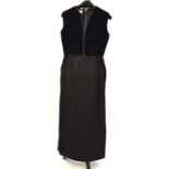 A 1970s Ricci Michael's Mayfair evening dress with black velvet bodice and corded satin skirt (Cont.