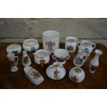 Approximately eighty Goss crested china items - mostly replica vessels (box)