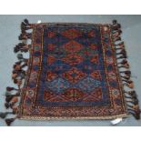 An old Persian geometric Balouchi carpet bag 95 x 68 cm